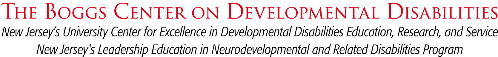 The Boggs Center on Developmental Disabilities logo