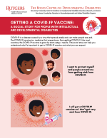 Getting a COVID-19 Vaccine: A Social Story for People with Intellectual and Developmental Disabilities-Cover