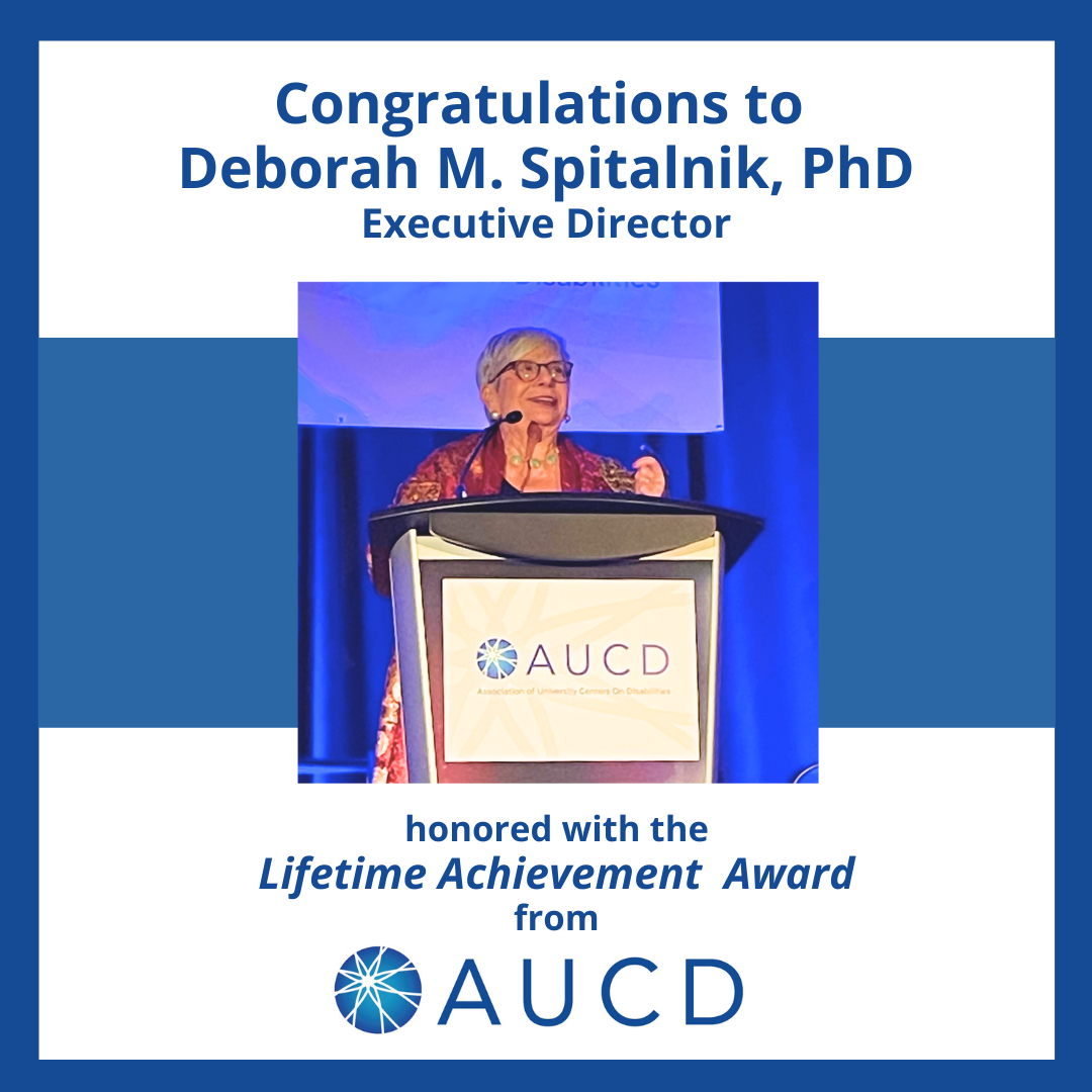 Deborah M. Spitalnik, PhD Honored with Lifetime Achievement Award by AUCD