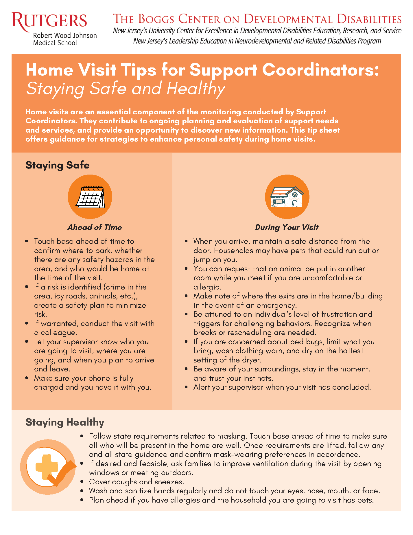 Home Visit Tips Publication Cover